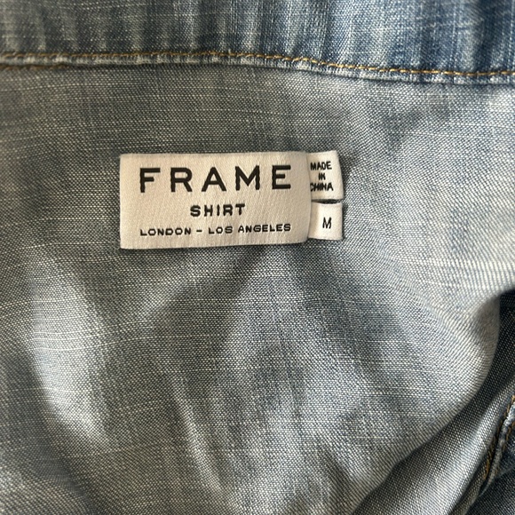Frame Denim Blue Blouse - Picture 5 of 7